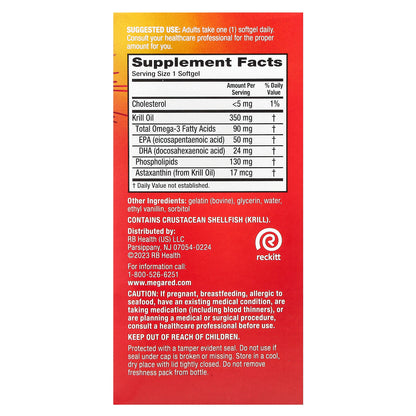 Schiff, MegaRed®, Omega-3 Krill Oil, Vanilla, 350 mg, 130 Softgels