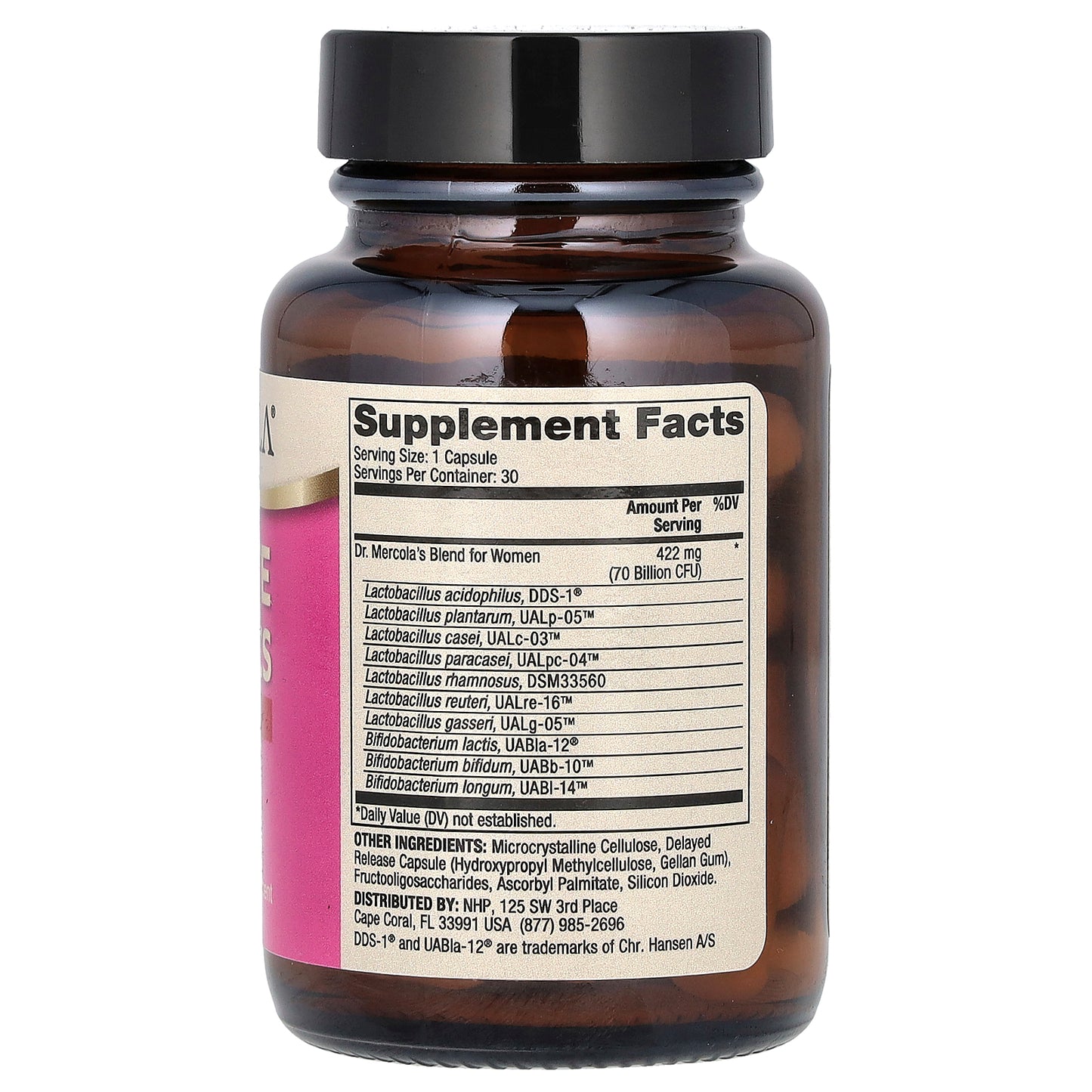 Dr. Mercola, Complete Probiotics for Women, 70 Billion CFU, 30 Capsules