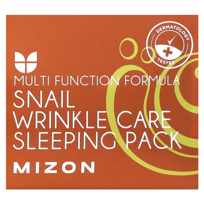 Mizon, Snail Wrinkle Care Sleeping Pack, 2.7 fl oz (80 ml)