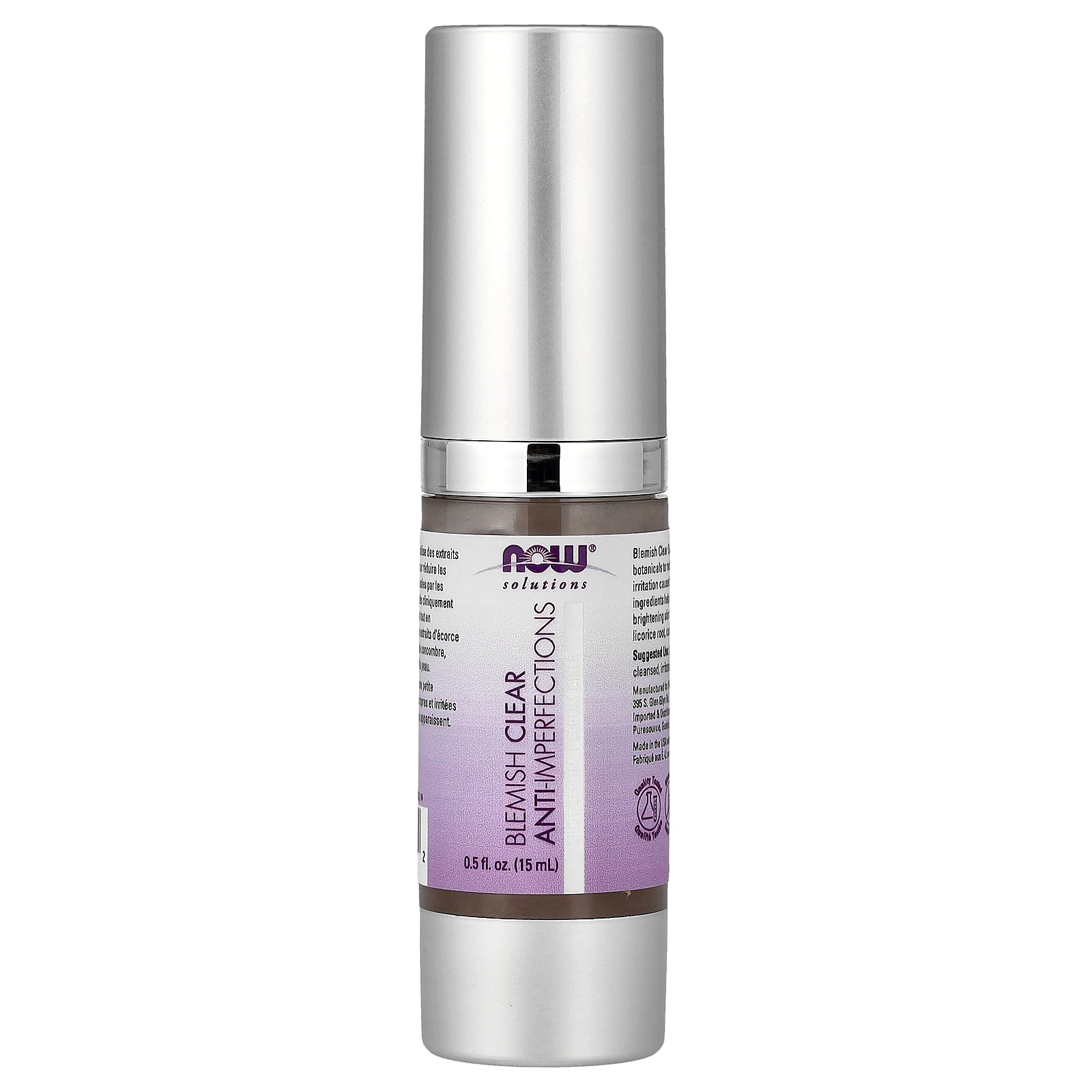 NOW Foods, Solutions, Blemish Clear Spot Serum, 0.5 fl oz (15 ml)