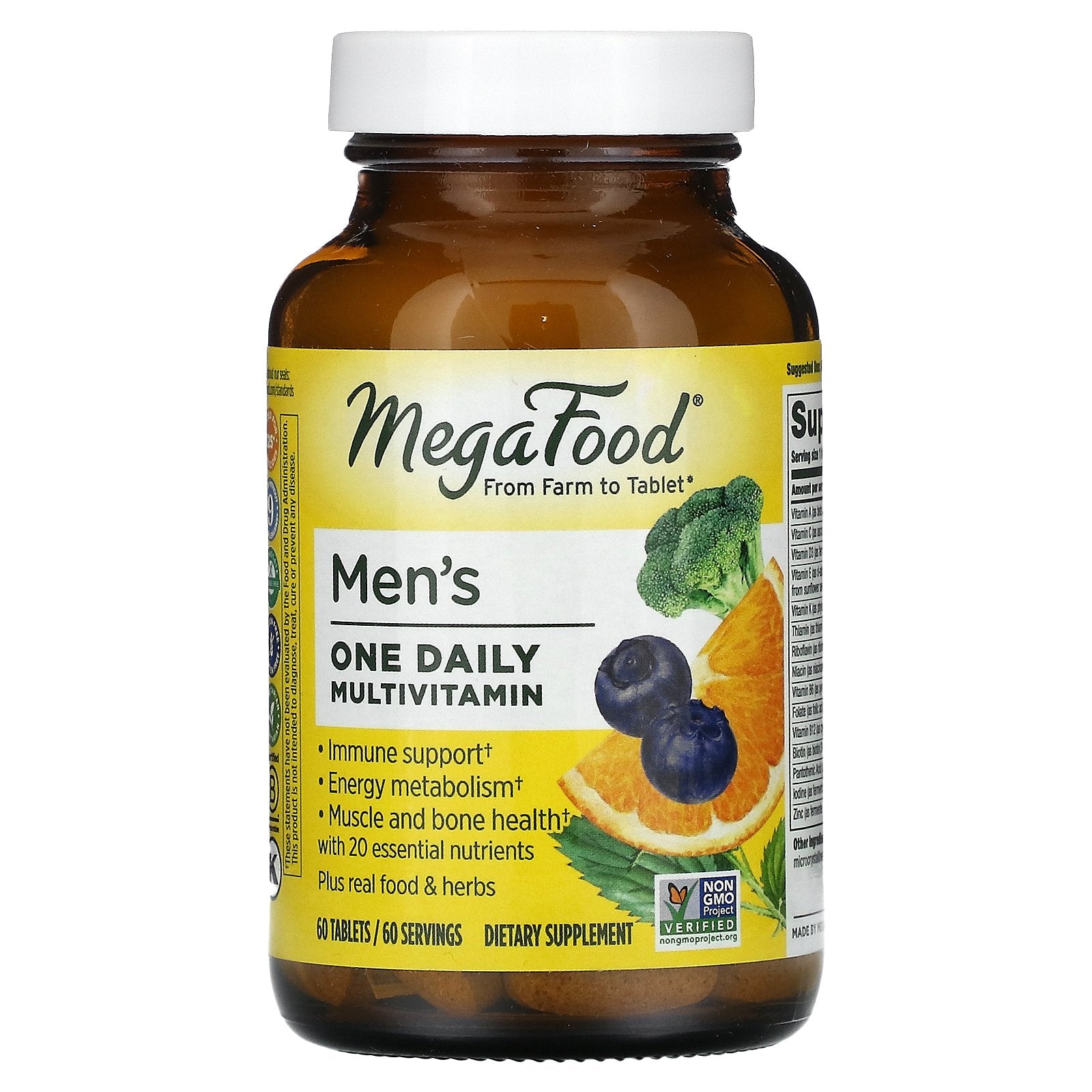 MegaFood, Men's One Daily Multivitamin, 60 Tablets