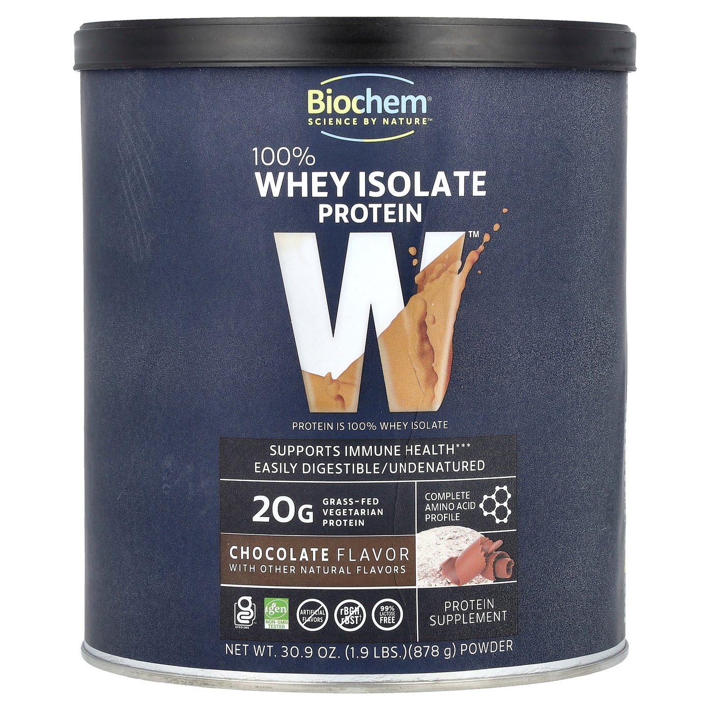 Biochem, 100% Whey Isolate Protein, Chocolate, 1.9 lbs (878 g)