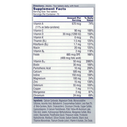 One-A-Day, Proactive 65+ For Men & Women, Multivitamin/Multimineral Supplement, 150 Tablets