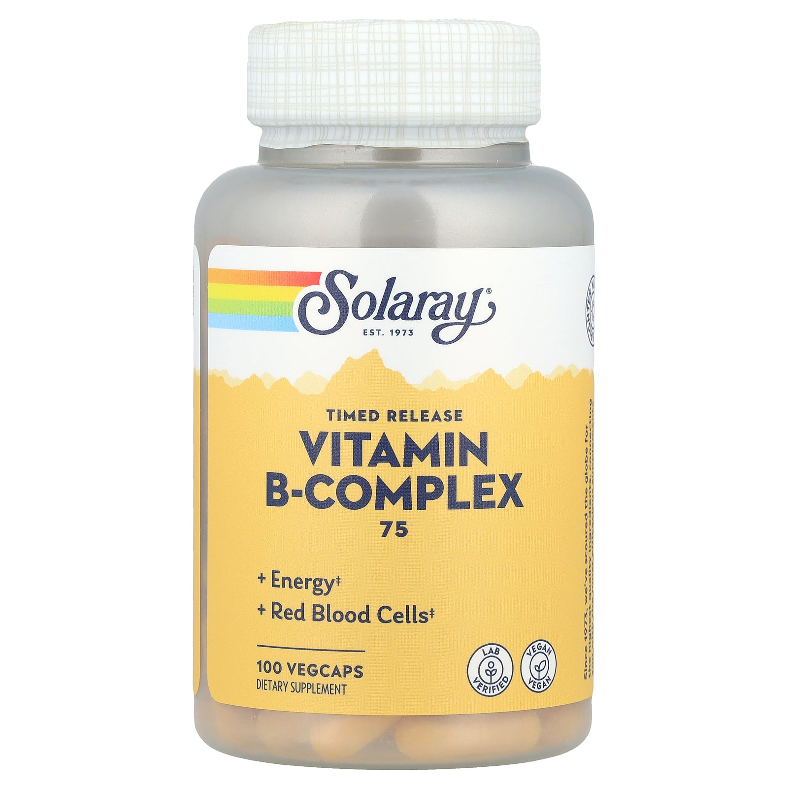 Solaray, Vitamin B-Complex 75, Timed Release, 100 VegCaps