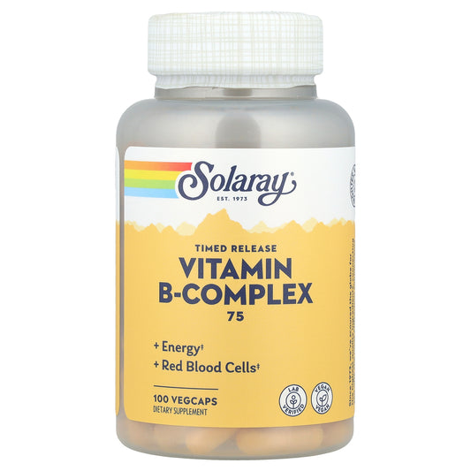Solaray, Vitamin B-Complex 75, Timed Release, 100 VegCaps