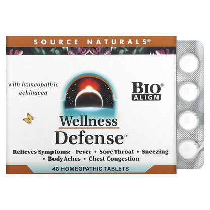 Source Naturals, Wellness Defense, 48 Homeopathic Tablets