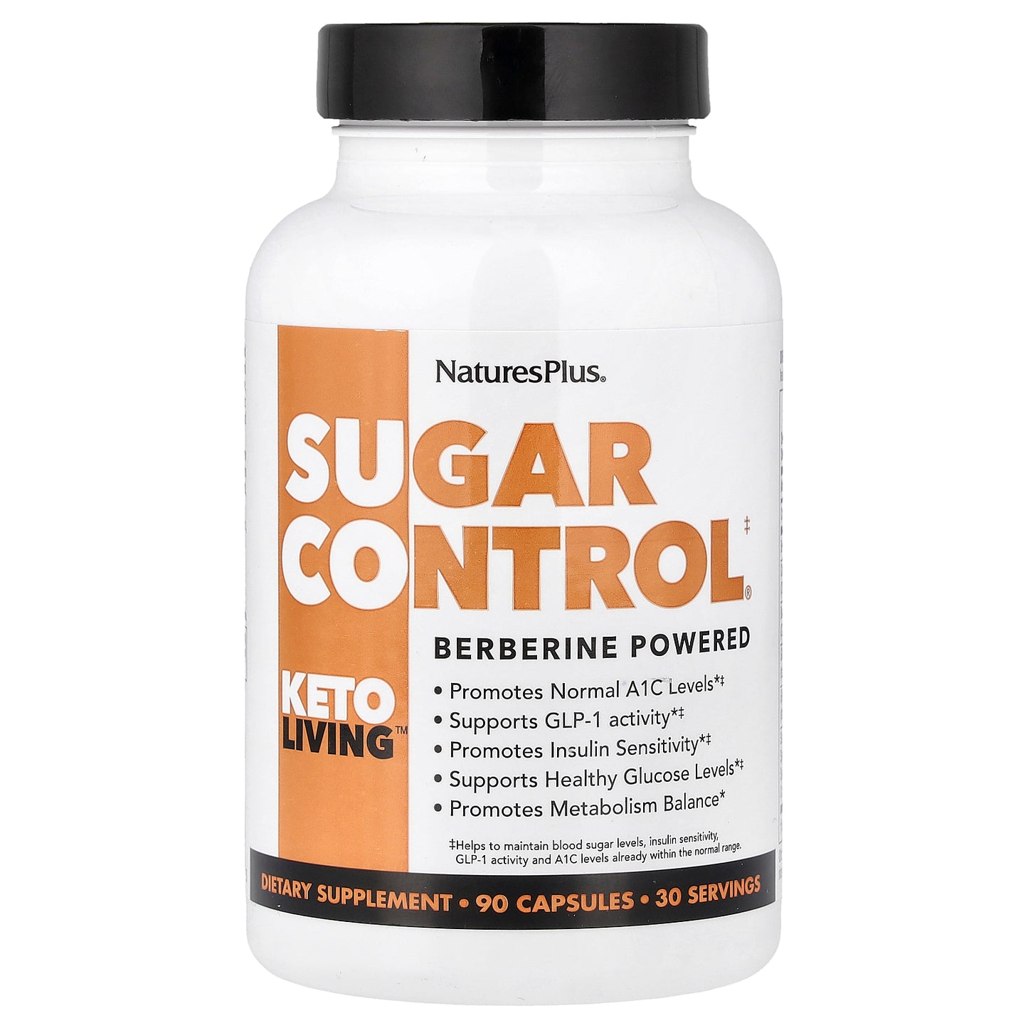 NaturesPlus, Keto Living™, Sugar Control®, 90 Capsules