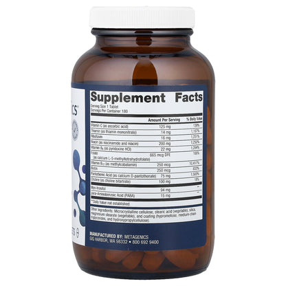 Metagenics, Vitamin B-Complex, 180 Tablets