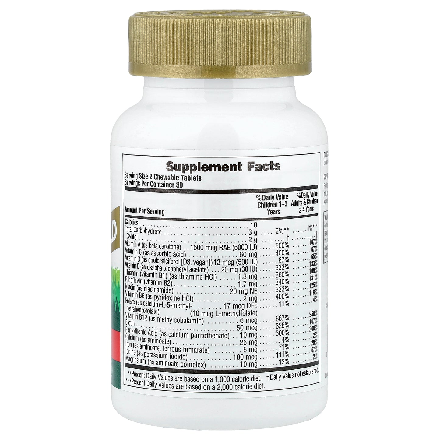 NaturesPlus, Animal Parade Gold, Children's Chewable Multivitamin Supplement, Cherry, 60 Animal-Shaped Tablets