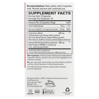 Terry Naturally, HRG80™ Red Ginseng, 48 Capsules