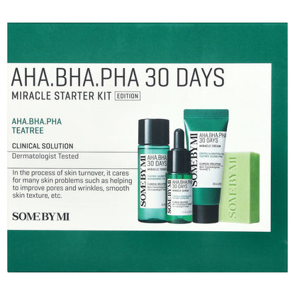 SOME BY MI, AHA.BHA.PHA 30 Days Miracle Starter Kit Edition, 4 Piece Kit