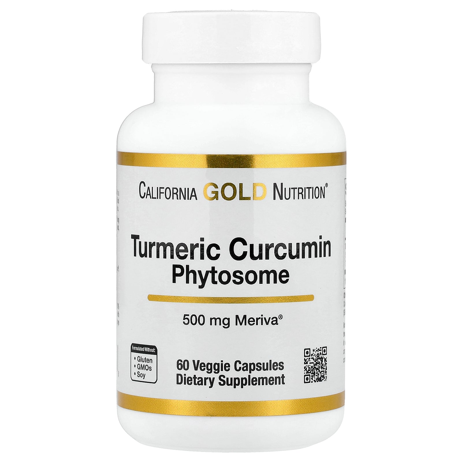 California Gold Nutrition, Turmeric Curcumin Phytosome Meriva®, 500 mg, 60 Veggie Capsules