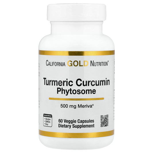 California Gold Nutrition, Turmeric Curcumin Phytosome Meriva®, 500 mg, 60 Veggie Capsules