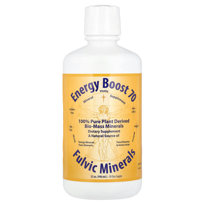 Morningstar Minerals, Energy Boost 70, Fulvic Minerals, 32 oz (946 ml)