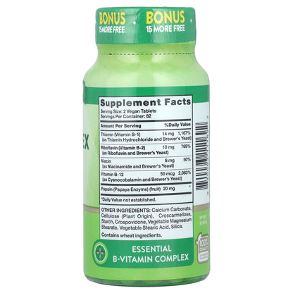 Nature's Truth, B-Complex Plus B-12, High Potency , 165 Tablets