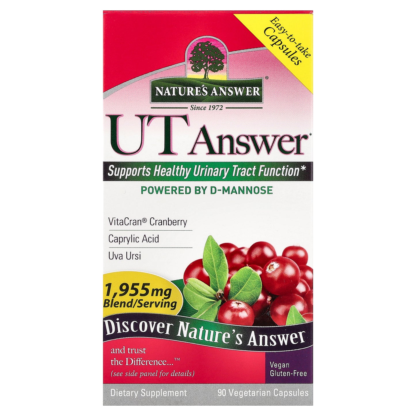 Nature's Answer, UT Answer, 90 Vegetarian Capsules