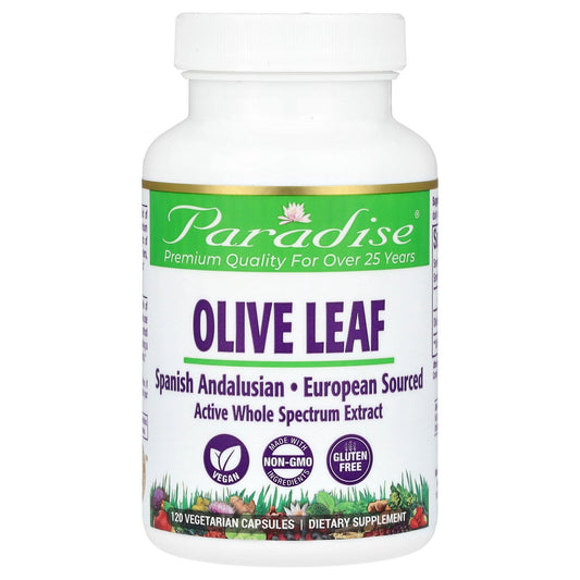 Paradise Herbs, Olive Leaf, 120 Vegetarian Capsules