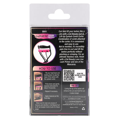 J.Cat Beauty, Curl & Lift Up, Eyelash Comb Curler, 1 Count