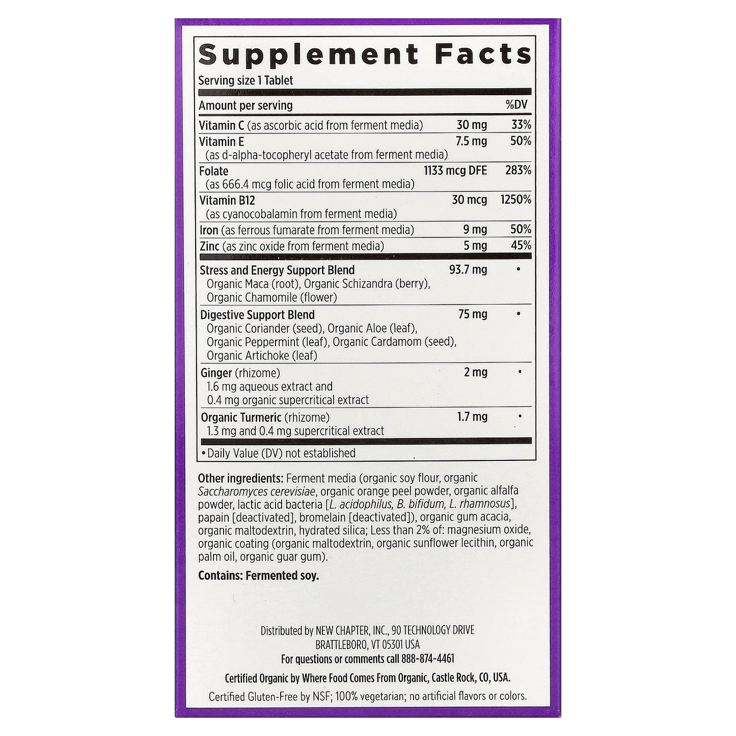 New Chapter, Fermented Iron Complex, 90 Vegetarian Tablets