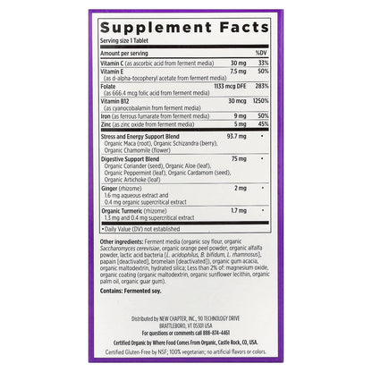 New Chapter, Fermented Iron Complex, 90 Vegetarian Tablets