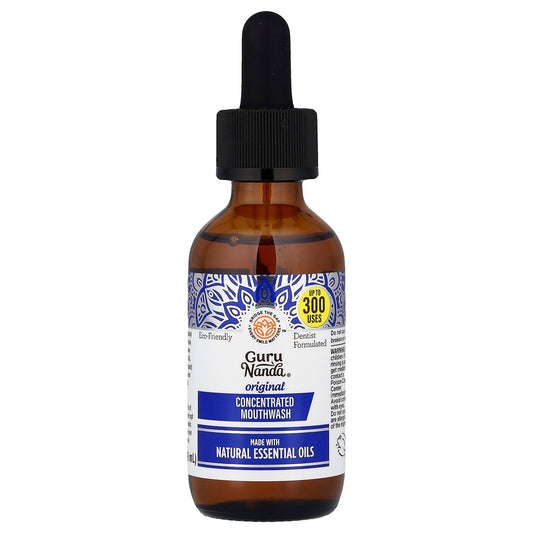 GuruNanda, Concentrated Mouth Wash, Wild Mint, 2 fl oz (59 ml)