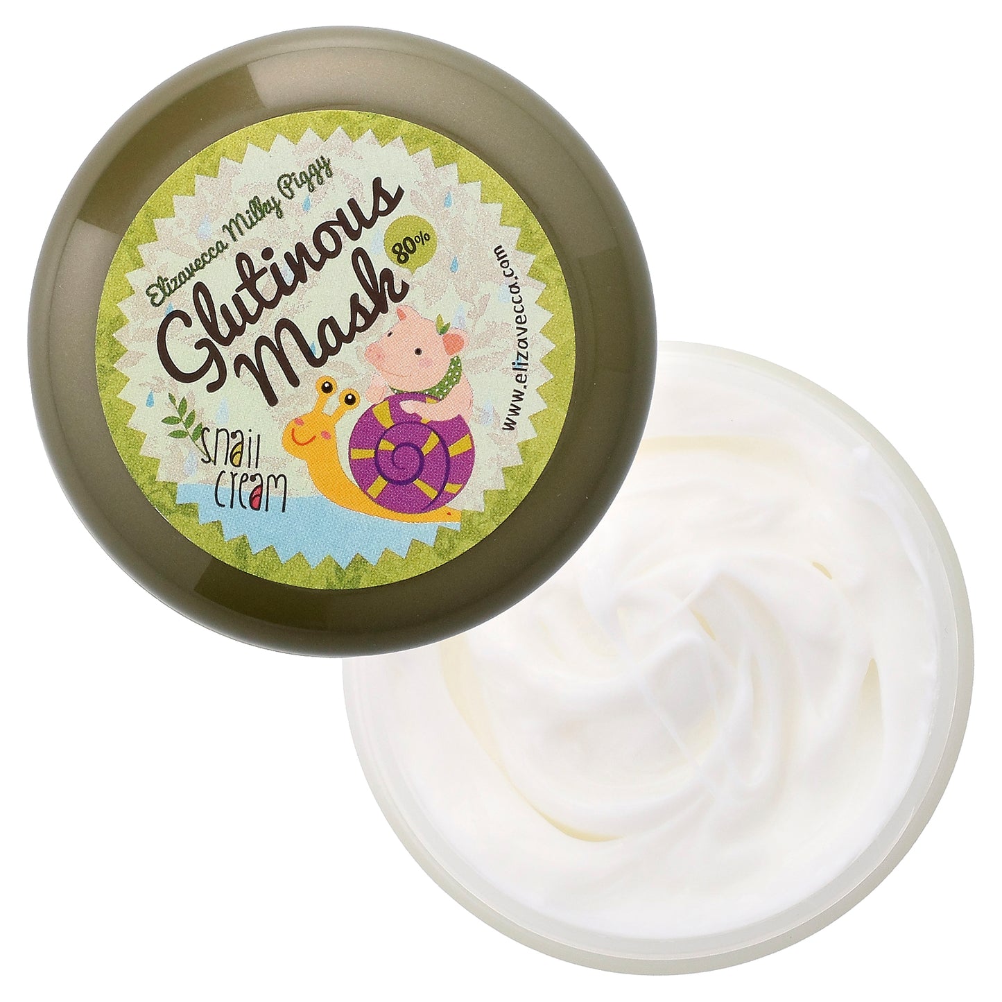 Elizavecca, Glutinous Mask Snail Cream, 3.53 oz (100 g)
