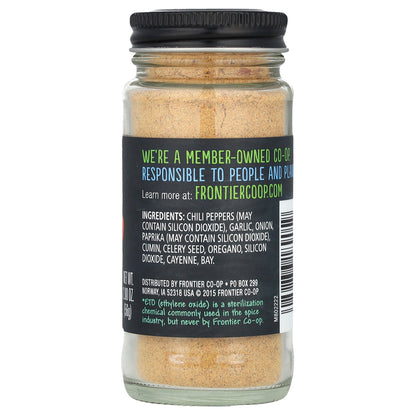 Frontier Co-op, Mexican Seasoning, with Chilis, Garlic & Onion, 2 oz (56 g)