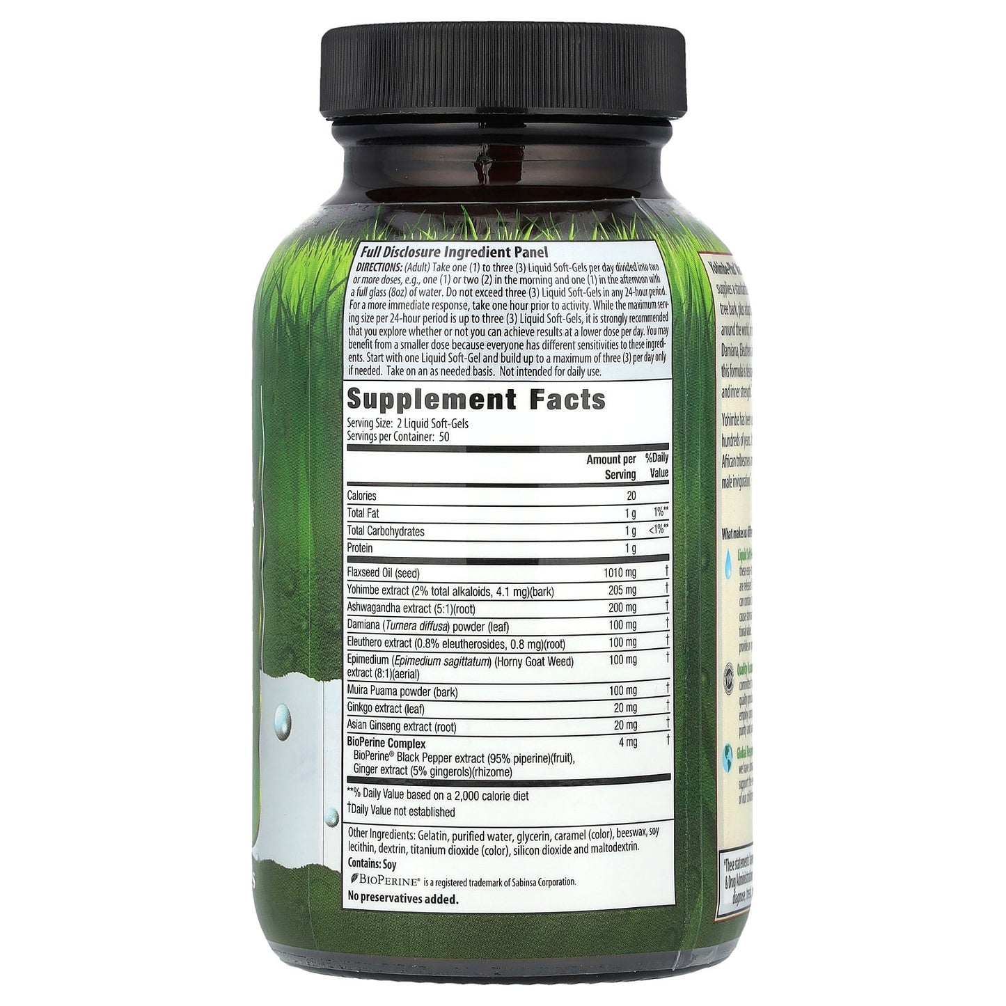 Irwin Naturals, Yohimbe-Plus®, Maximum Enhancement, 100 Liquid Soft-Gels