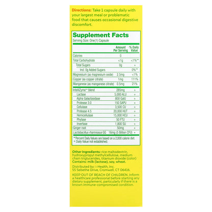 Culturelle, Probiotics, Bloating & Gas Defense, 30 Vegetarian Capsules