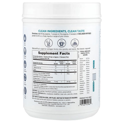 NaturesPlus, Collagen Peptides, 1.3 lbs (588 g)