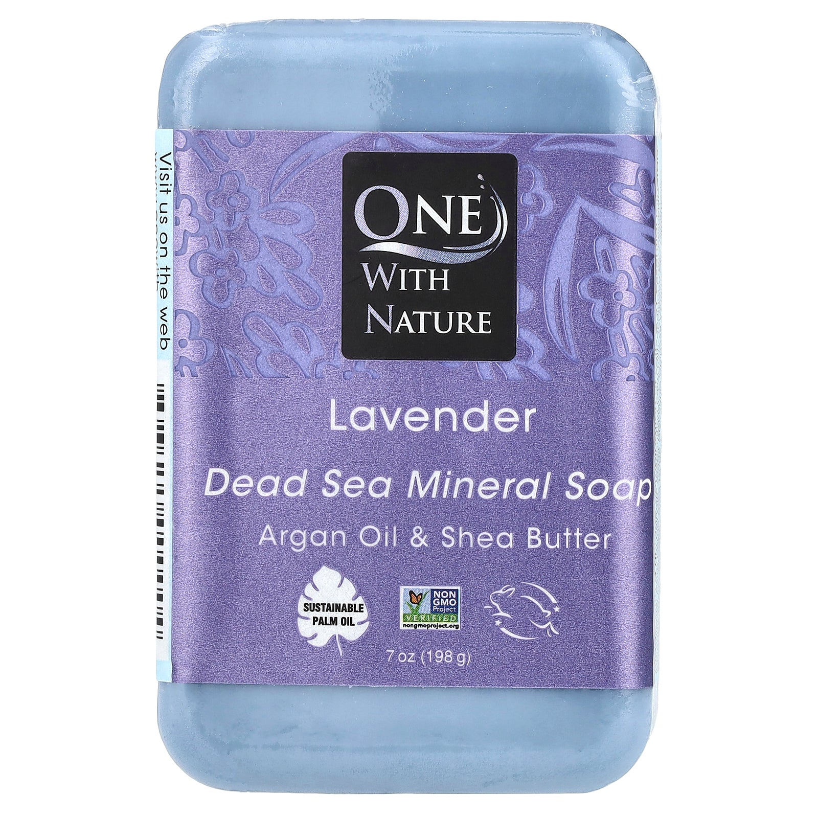 One with Nature, Dead Sea Mineral Bar Soap, Lavender, 7 oz (198 g)