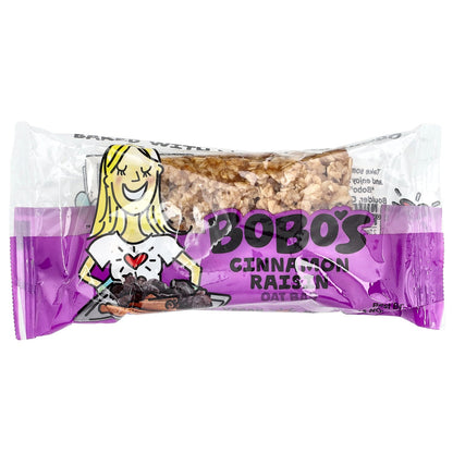 Bobo's Oat Bars, Oatmeal Bar, Cinnamon Raisin , 12 Bars, 3 oz (85 g) Each