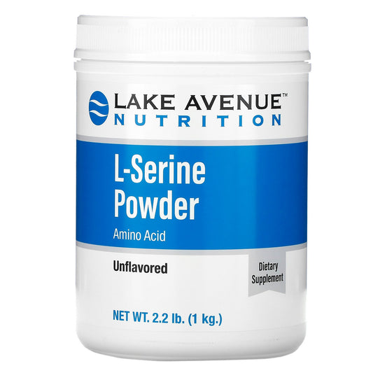 Lake Avenue Nutrition, L-Serine, Unflavored Powder, 2.2 lb (1 kg)