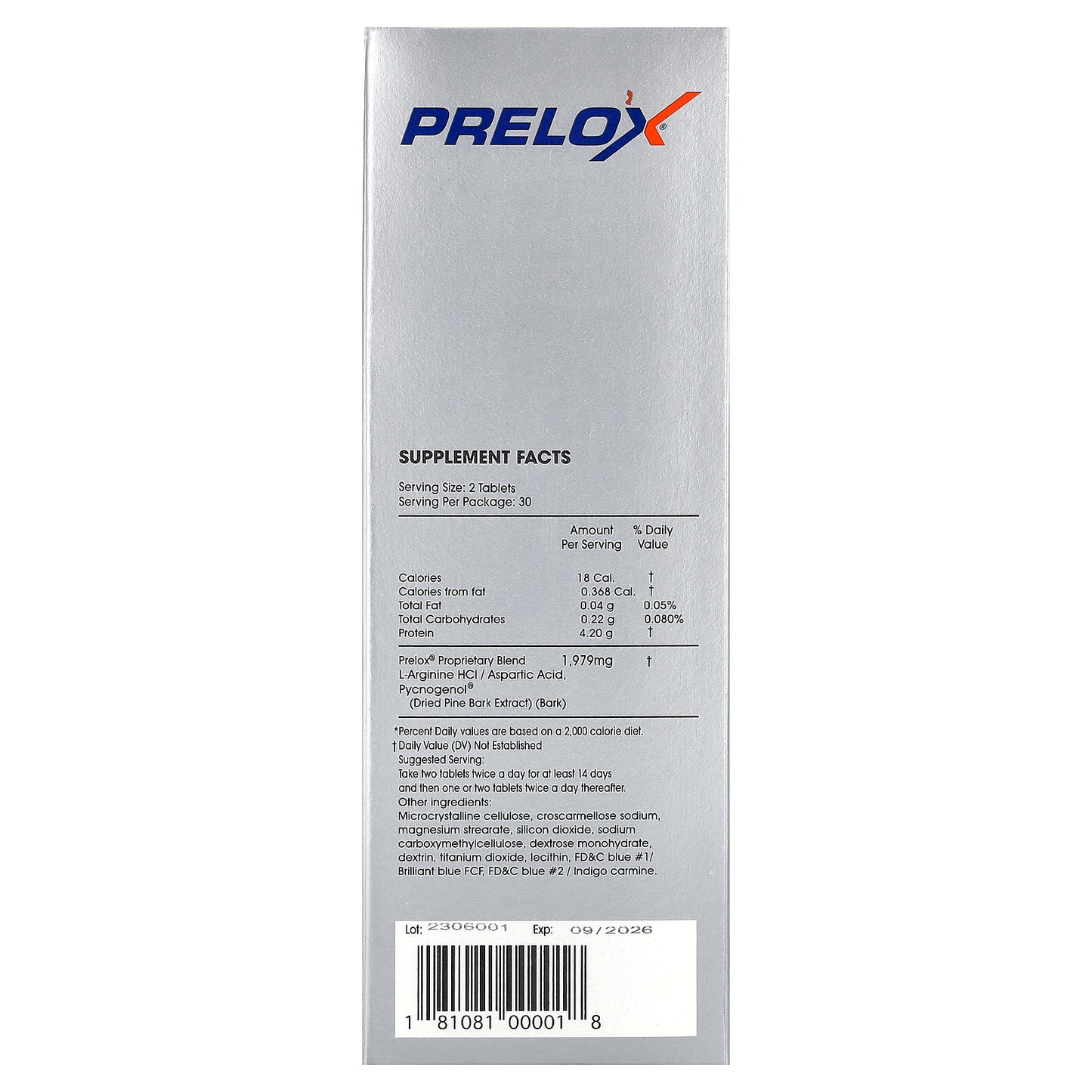 Purity Products, Prelox®, 60 Tablets