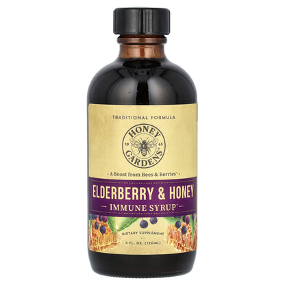 Zand, Immune Syrup, Elderberry & Honey, 4 fl oz (120 ml)