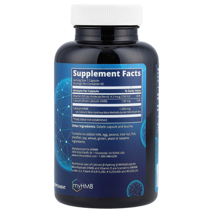 MRM Nutrition, HMB 1000, 1,000 mg, 60 Capsules