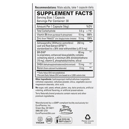 Terry Naturally, Complete Testosterone Support, 30 Capsules