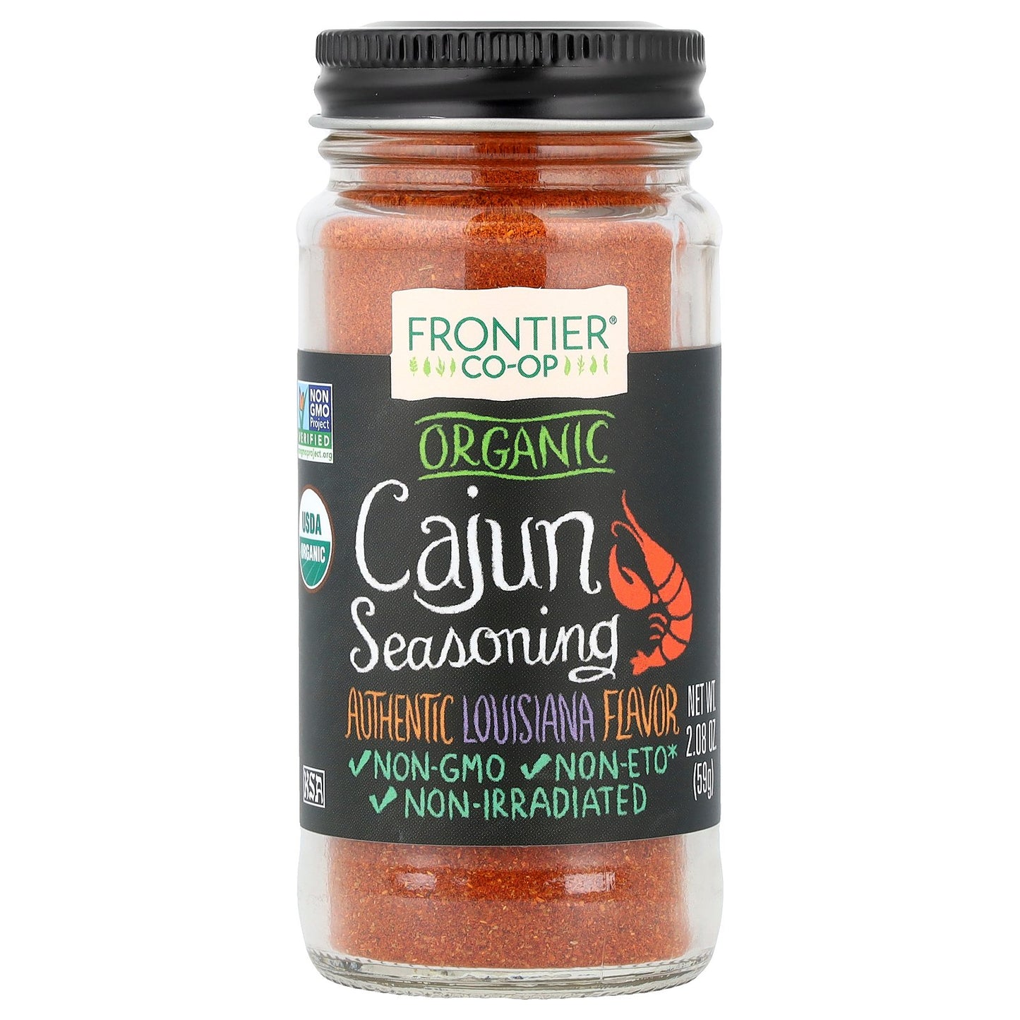 Frontier Co-op, Organic Cajun Seasoning, 2.08 oz (59 g)