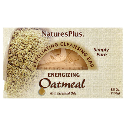 NaturesPlus, Oatmeal Exfoliating Cleansing Bar, 3.5 oz. (100 g)