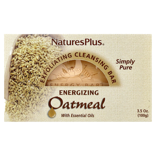 NaturesPlus, Oatmeal Exfoliating Cleansing Bar, 3.5 oz. (100 g)