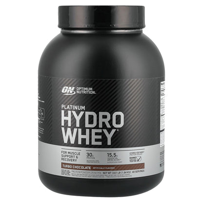Optimum Nutrition, Platinum Hydro Whey®, Turbo Chocolate, 3.61 lb (1.64 kg)