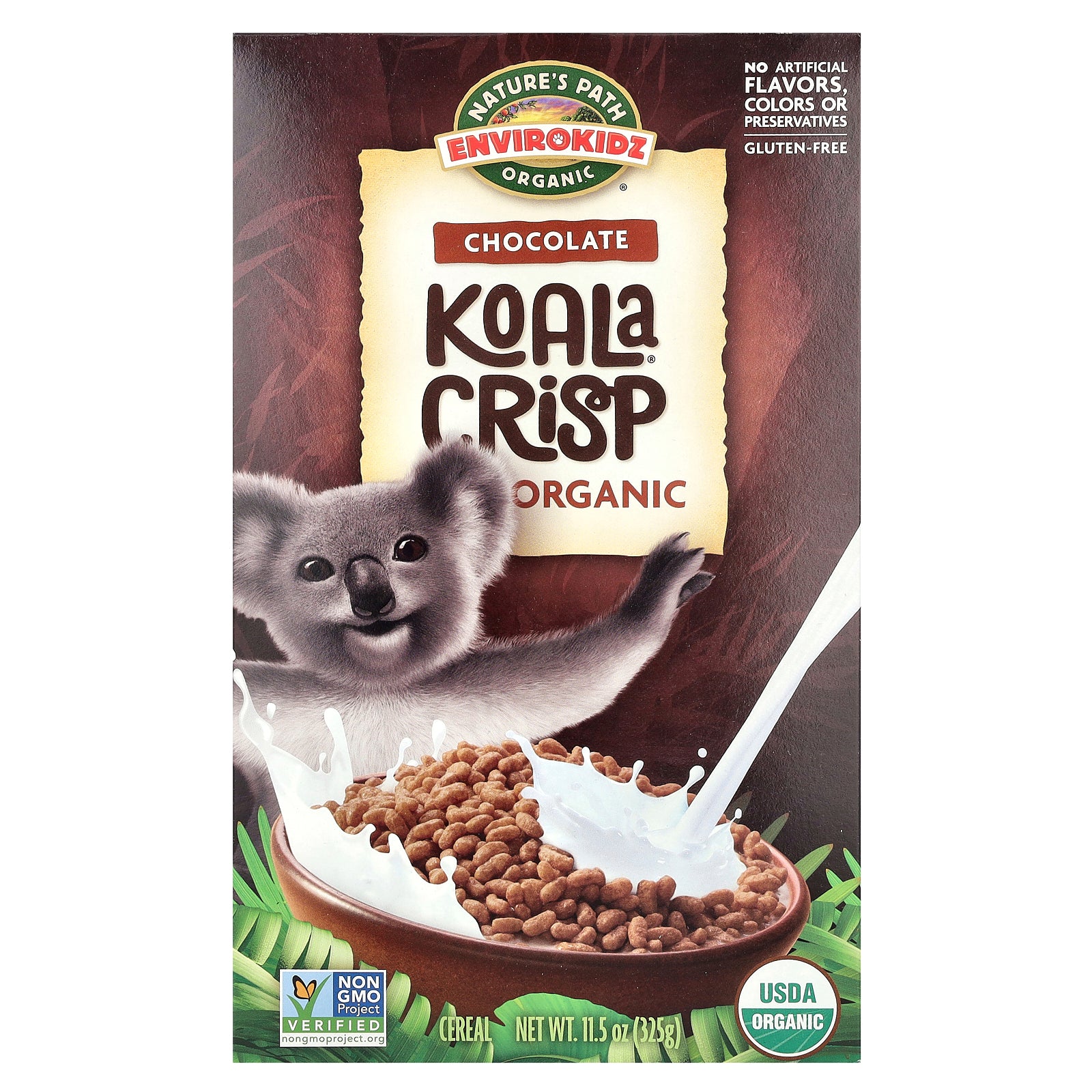 Nature's Path, EnviroKidz, Organic Koala Crisp Cereal, Chocolate , 11.5 oz (325 g)