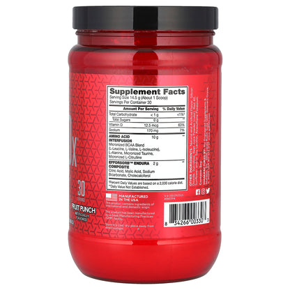 BSN, AminoX®, Endurance & Recovery, Fruit Punch, 15.3 oz (435 g)