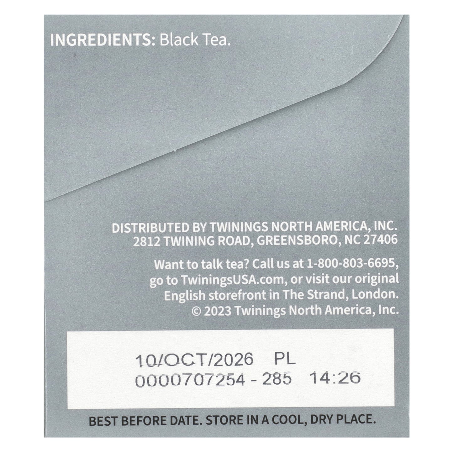 Twinings, Pure Black Tea, Prince Of Wales, 20 Tea Bags, 1.41 oz (40 g)