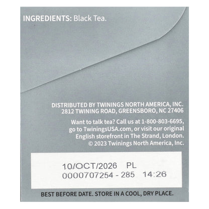 Twinings, Pure Black Tea, Prince Of Wales, 20 Tea Bags, 1.41 oz (40 g)