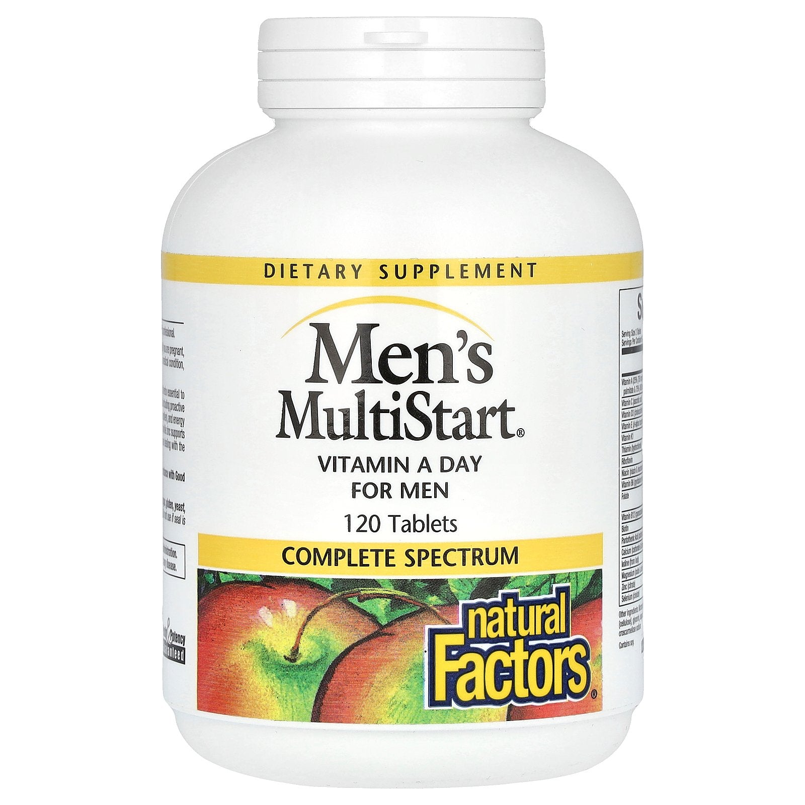 Natural Factors, Men's MultiStart, Vitamin A Day for Men, 120 Tablets
