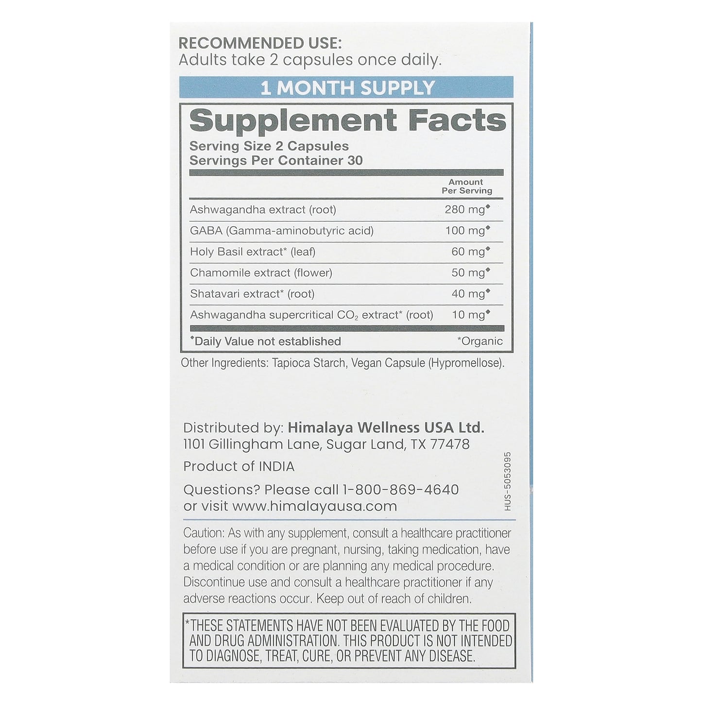 Himalaya, Ashwagandha + Relax, 60 Vegan Capsules