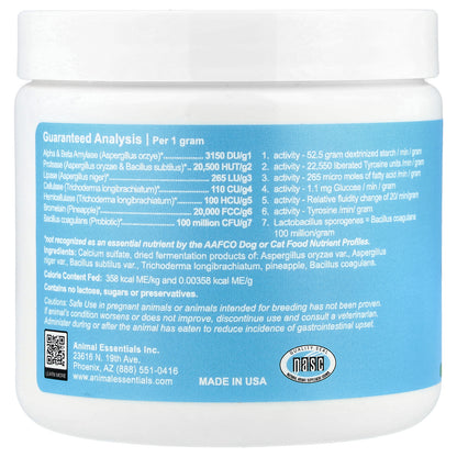 Animal Essentials, Plant Enzyme & Probiotic, For Dogs & Cats, 10.6 oz (300 g)