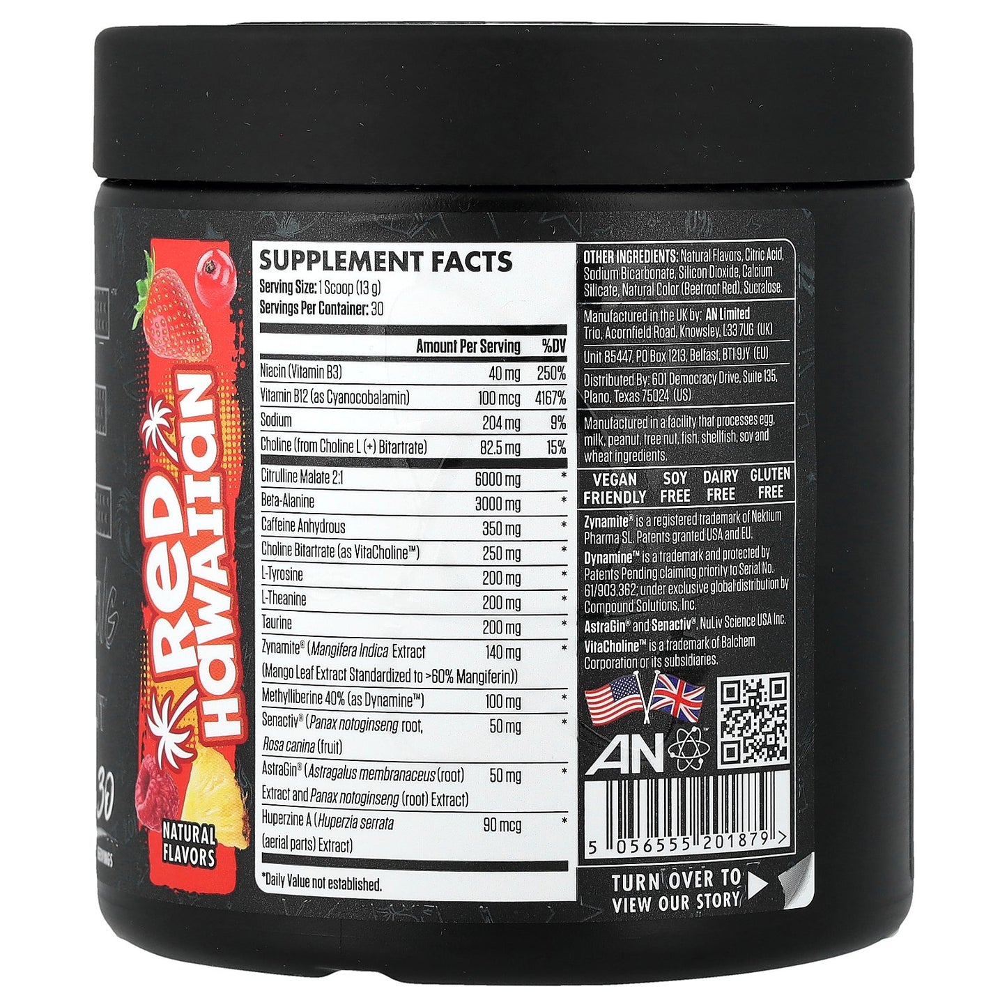 ABE, Ultimate Pre-Workout, Red Hawaiian, 13.75 oz (390 g)
