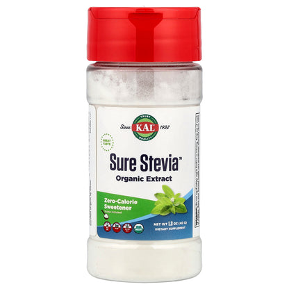 KAL, Organic Sure Stevia™ Extract, 1.3 oz (40 g)